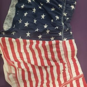 Womens flag shorts